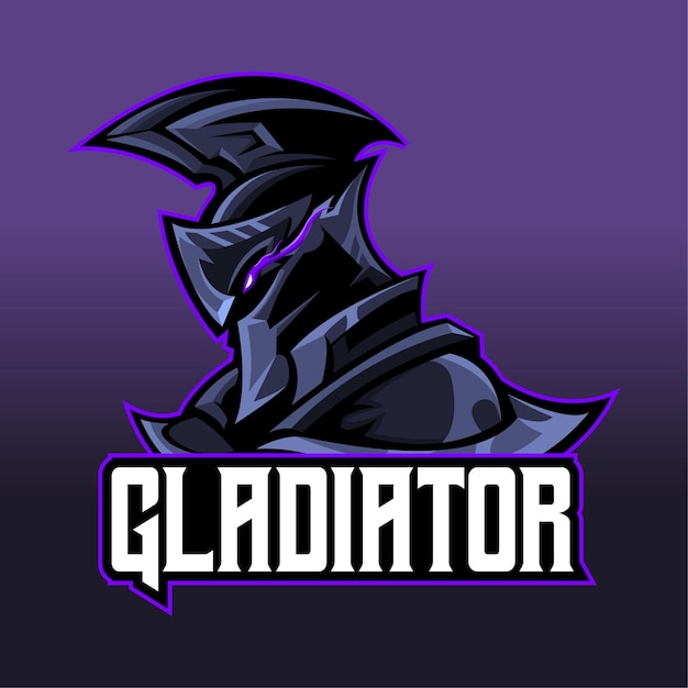 Mascotte De Logo Esport Gladiateur Illustration