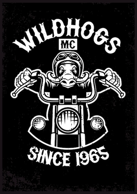 Mascotte de moto vintage