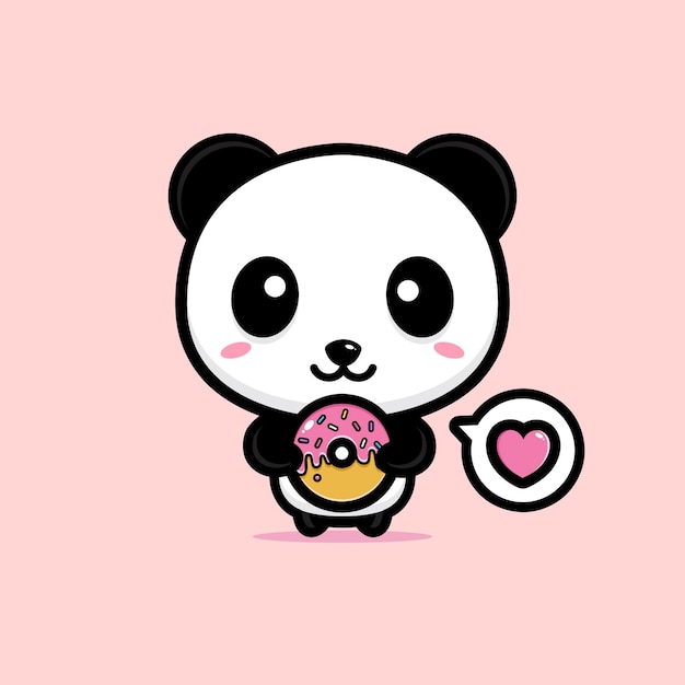 Mascotte De Panda Mignon