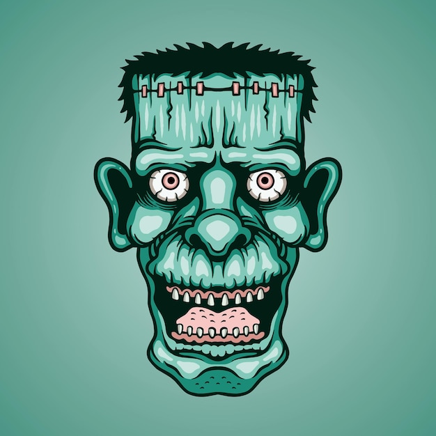 mascotte de personnage de frankenstein