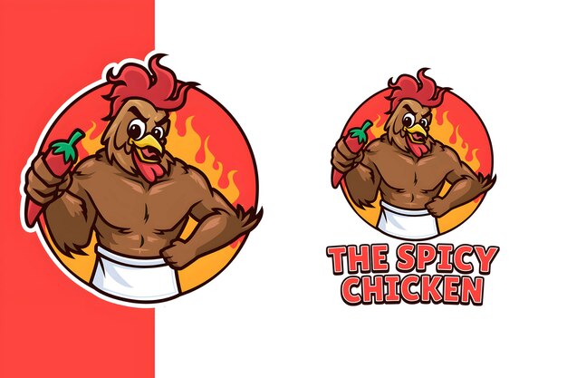 Mascotte De Poulet épicé