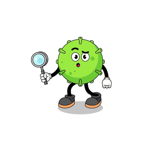 Mascotte de recherche de virus