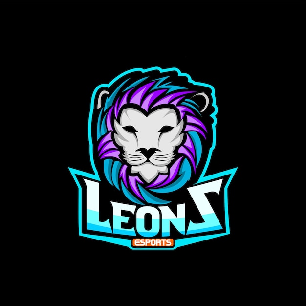 Mascotte De Tête De Lion De Jeu Leonz