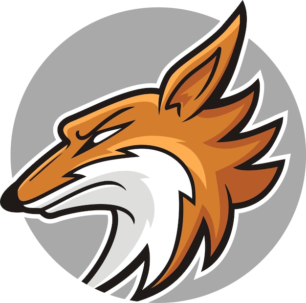 mascotte de tête de renard