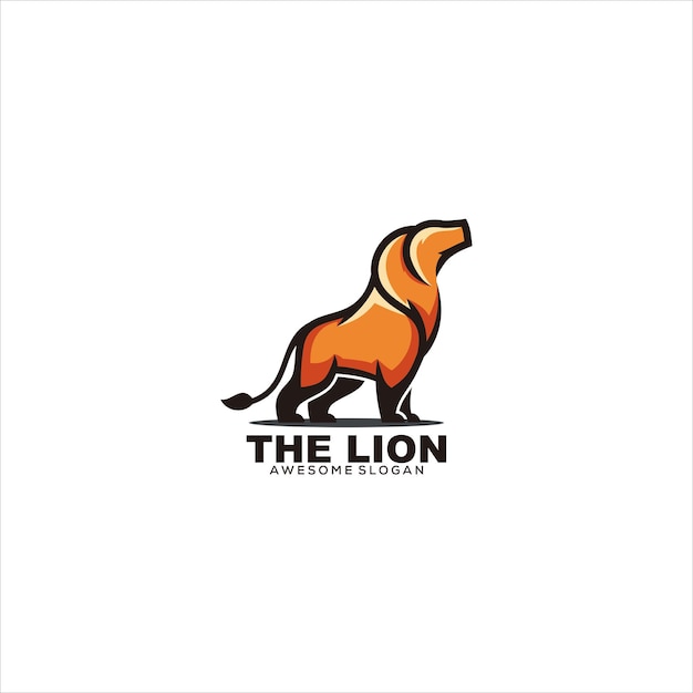 Mascotte De Vecteur De Logo De Lion