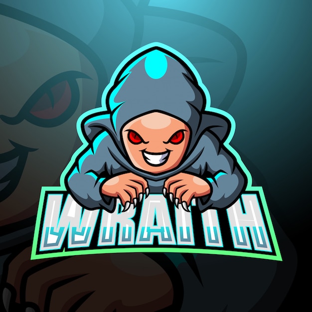 Vecteur mascotte wraith esport