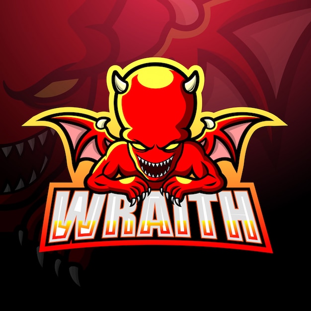 Vecteur mascotte wraith esport