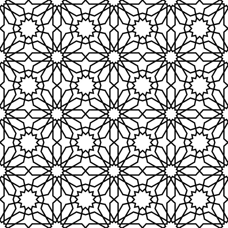 Vecteur mashrabiya arabesque arabe modèle sans couture cnc