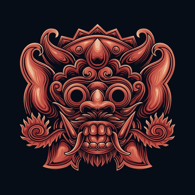 Masque De Barong Balinais D'indonésie