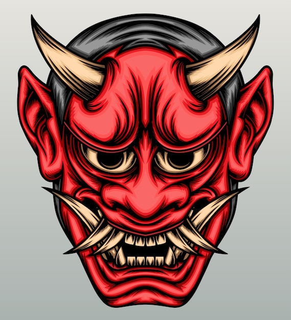 Masque de démon hannya.
