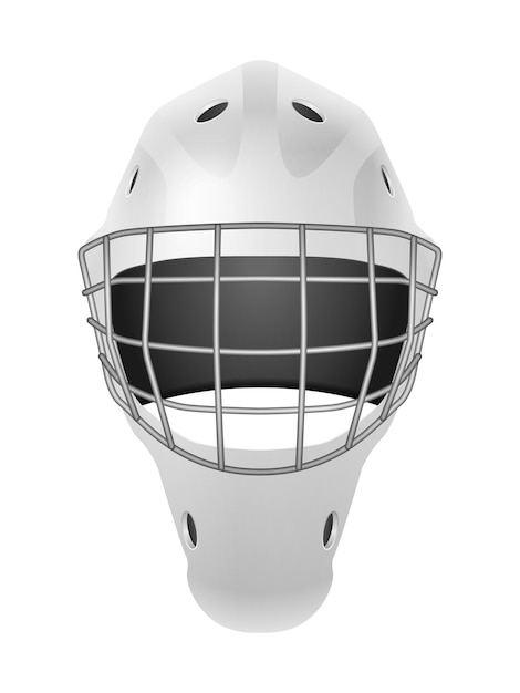 Vecteur masque de gardien de but de hockey