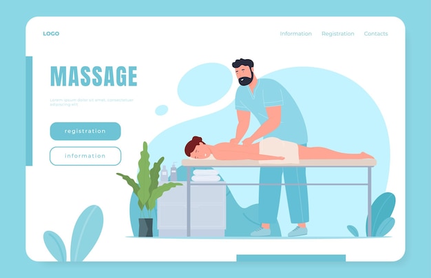 Les massothérapeutes professionnels traitent les personnes souffrant de problèmes de colonne vertébrale avec des massages