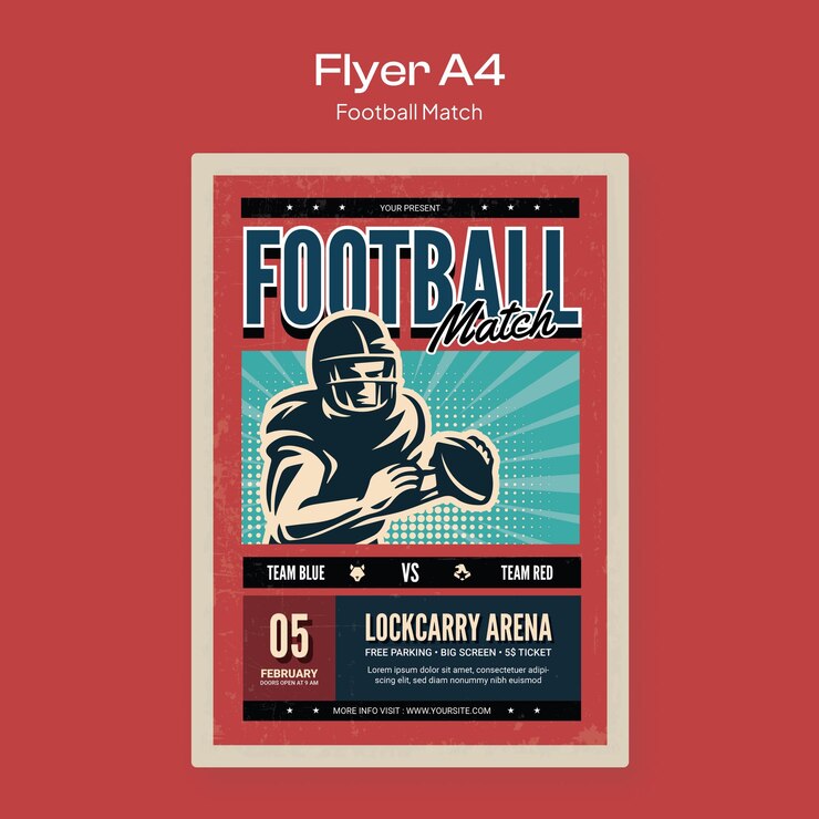 Vecteur match de football