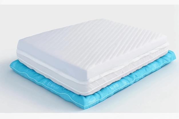 Vecteur matelas isolé sur fond blanc