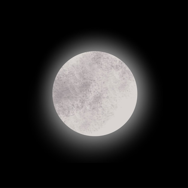 Matériel d'illustration de la lune pleine