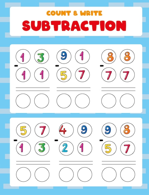 Vecteur mathématiques avec le bon nombre