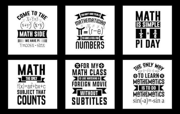 Les mathématiques vectorielles sont un morceau de conception de t-shirt pi