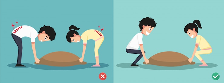 Vecteur mauvais contre contre bon levage, illustration