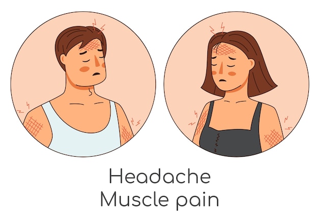 Maux de tête douleurs musculaires symptômes de la maladie pour la santé