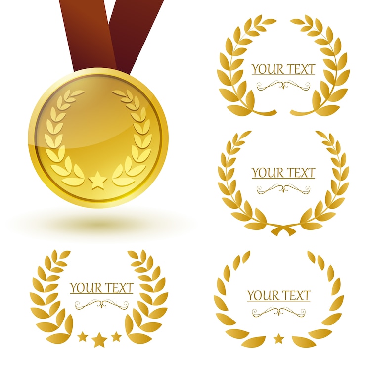 Vecteur médaille d'or