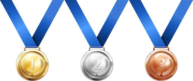 Médailles d'or et de bronze