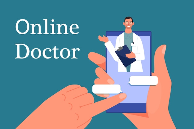 Médecin En Ligne. Consultation Avec Un Professionnel Sur Internet