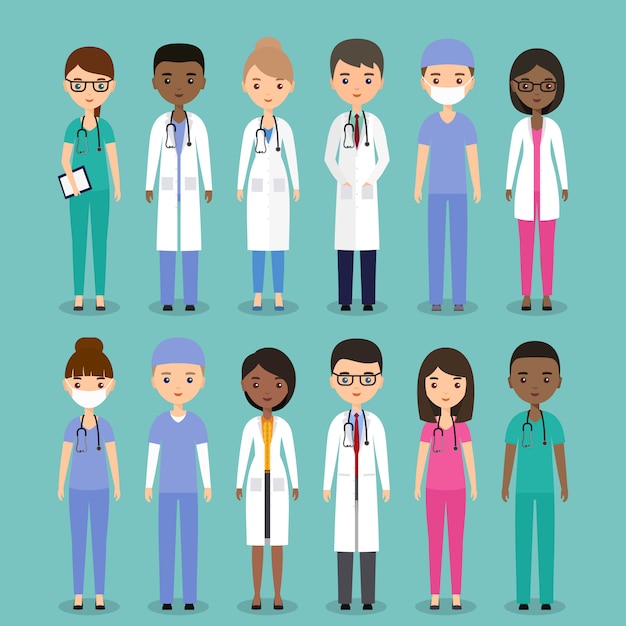 médecins, infirmières et chirurgiens.