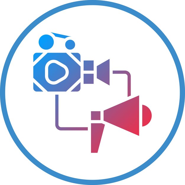 Vecteur media liaison icon style