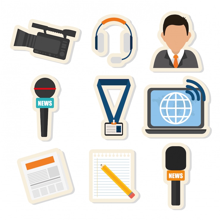 Vecteur médias d&#39;information et diffusion