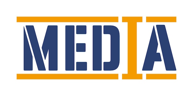 Vecteur médias logo