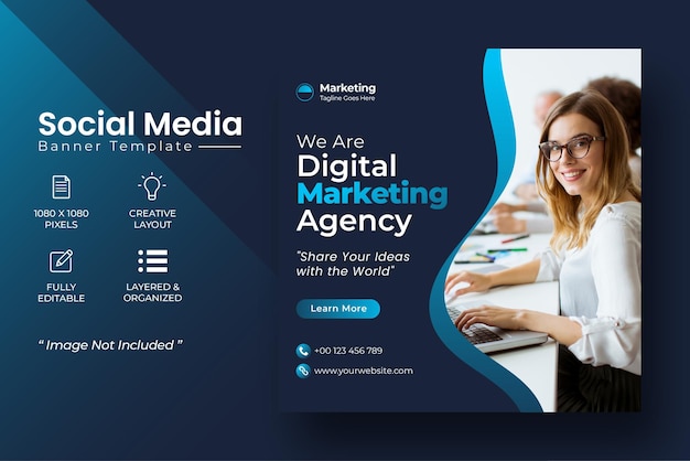 Les médias sociaux de marketing numérique et le modèle de publication Instagram