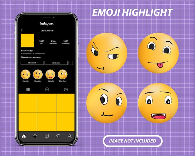 Vecteur les médias sociaux mettent en évidence les emoji 3d happy emoji day