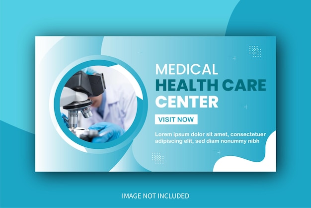 médical soins de santé vignette youtube vidéo couverture bannière hôpital modèle clinique vignette youtube