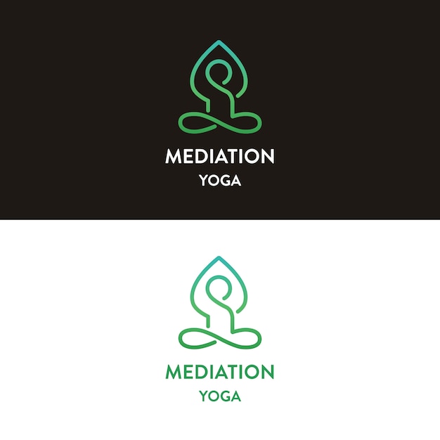 Méditation Yoga Création de logo