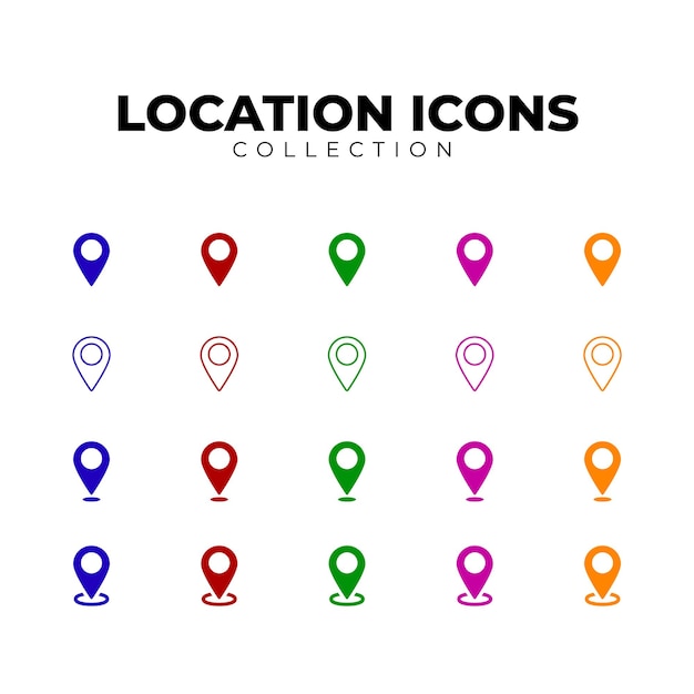 Mega Pack d'icônes de localisation