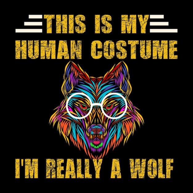Vecteur le meilleur design de t-shirt de loup