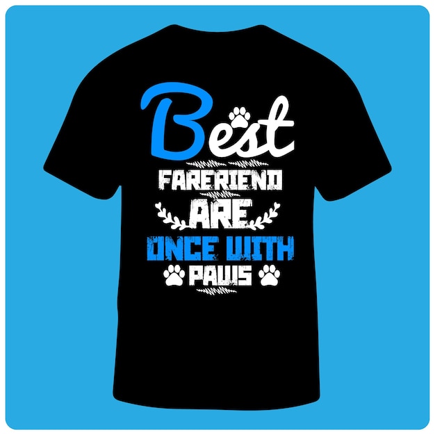 Vecteur meilleur design de t-shirt pour chien