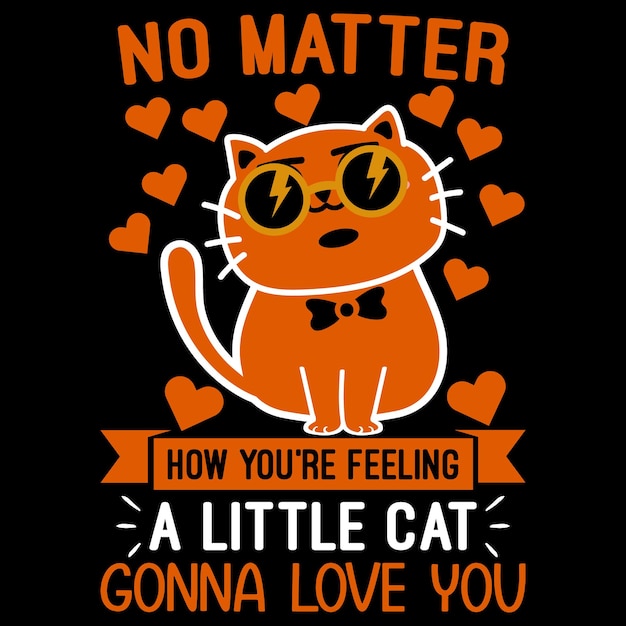 Vecteur meilleur design de t-shirt tendance pour les amoureux des chats