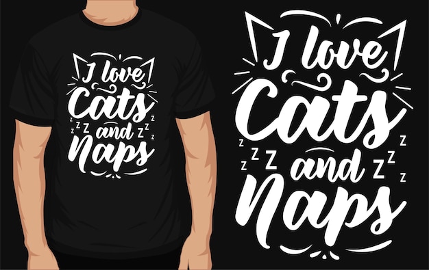 Meilleur Design De T-shirt Typographique De Chats