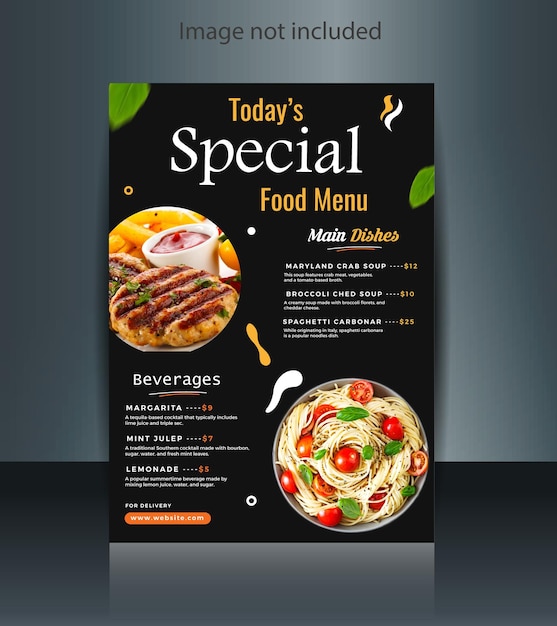 Meilleur dessin de flyer de menu alimentaire