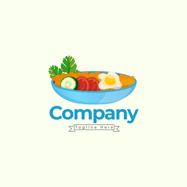 Vecteur meilleur logo pour un restaurant nourriture appelé entreprise creative food business logo et icône avec vecteur