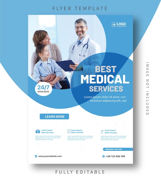 Meilleur modèle de flyer de soins médicaux
