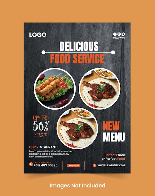 Meilleur modèle de menu de nourriture pour restaurant