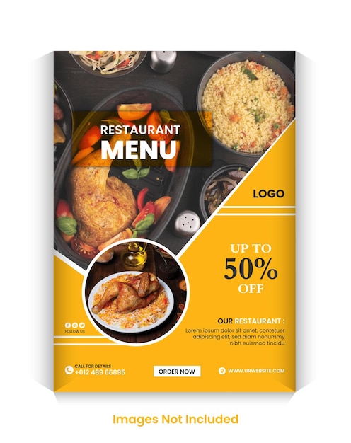 Meilleur modèle de menu de nourriture pour restaurant