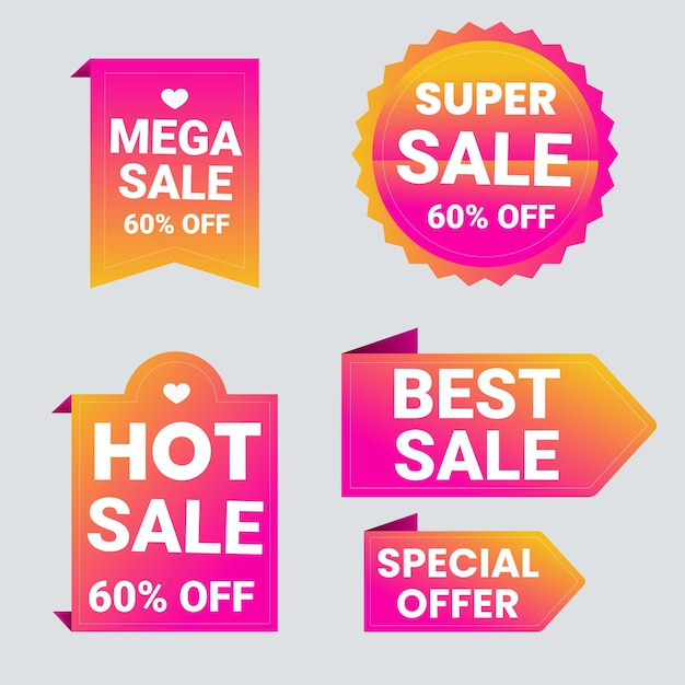 Les meilleures bannières d'offres de réductions, des autocollants de vente de prix, des étiquettes d'offre spéciale du vendredi noir, une bulle de vente.