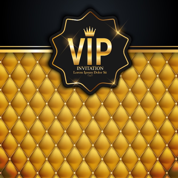 Vecteur membres de luxe, carte-cadeau invitation vip