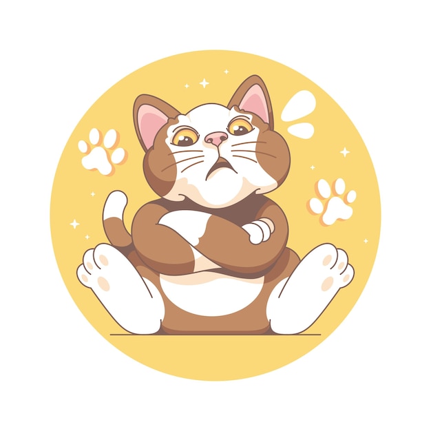 meme de dessin animé de chat mignon 9
