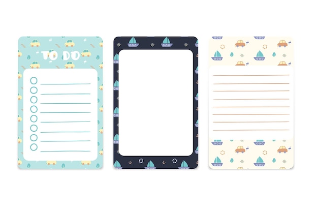 Mémo De Scrapbooking Et Collection De Notes