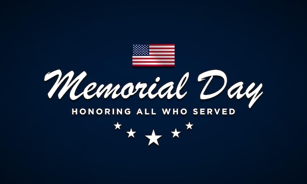 Memorial Day Background Design Illustration vectorielle