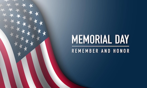 Memorial Day Background Design Illustration vectorielle